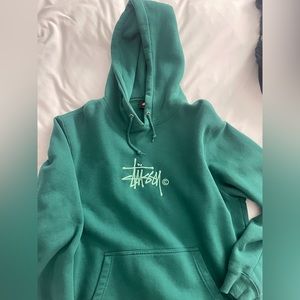 Green Stussy Hoodie